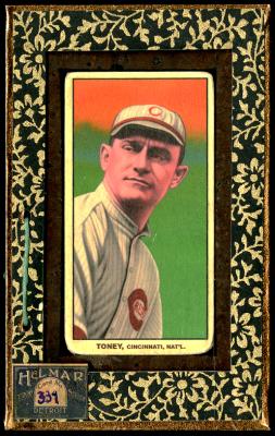 Picture, Helmar Brewing, T206-Helmar Card # 334, Fred Toney, Looking over shoulder, Cincinnati Reds